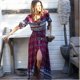 thumbnail image 5 of NUEVO vestido bohemio elegante con estampado floral, maxivestido largo con escote en V, vestidos hippies para mujer 2017, ropa de marca bohemia informal, Boho XXXL, 5 of 5