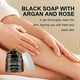 thumbnail image 3 of Moroccan Black Soap with Argan & Rose - Morocco Gentle Exfoliating Spa Bath Soap for All Skin Types, 3 of 5