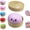 Purple, variant on Dumpling Squishies , Giant Glitter Dumpling, Colorful Dumplings Stress Balls Fidget Sensory ,Squeeze Dough Ball Stress Relief Hand  with Food Steamer Stretchy Desk (Blue)