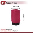 thumbnail image 4 of Funda de pomo de palanca de cambios Unique Bargains Universal para coche SUV camión RV protector de palanca de cambios anidado de poliéster color rosa rojo, 4 of 7