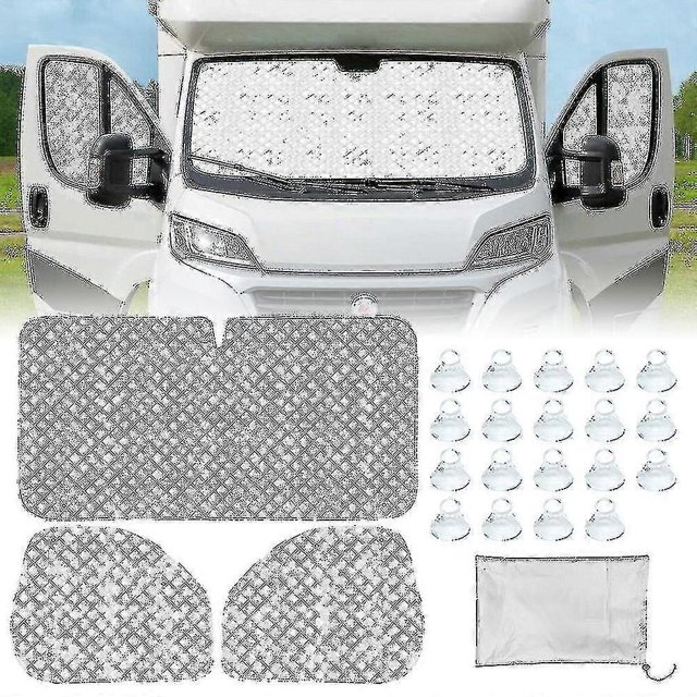 Sunshades Internal Thermal Blinds Window Sunshade Sun Visor 7 Layer Cover For Fiat Ducato 2006-2022 Peugeot Boxer/citroen Relay - ZCL417