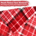 thumbnail image 4 of Tirrinia Buffalo Plaid Fleece Blankets for Beds, Super Soft Warm Comfy Flannel Fleece for Bedding, Couch Cabin Throw, Decorative Blanket, Plaid Red, 50" x 60", 4 of 8