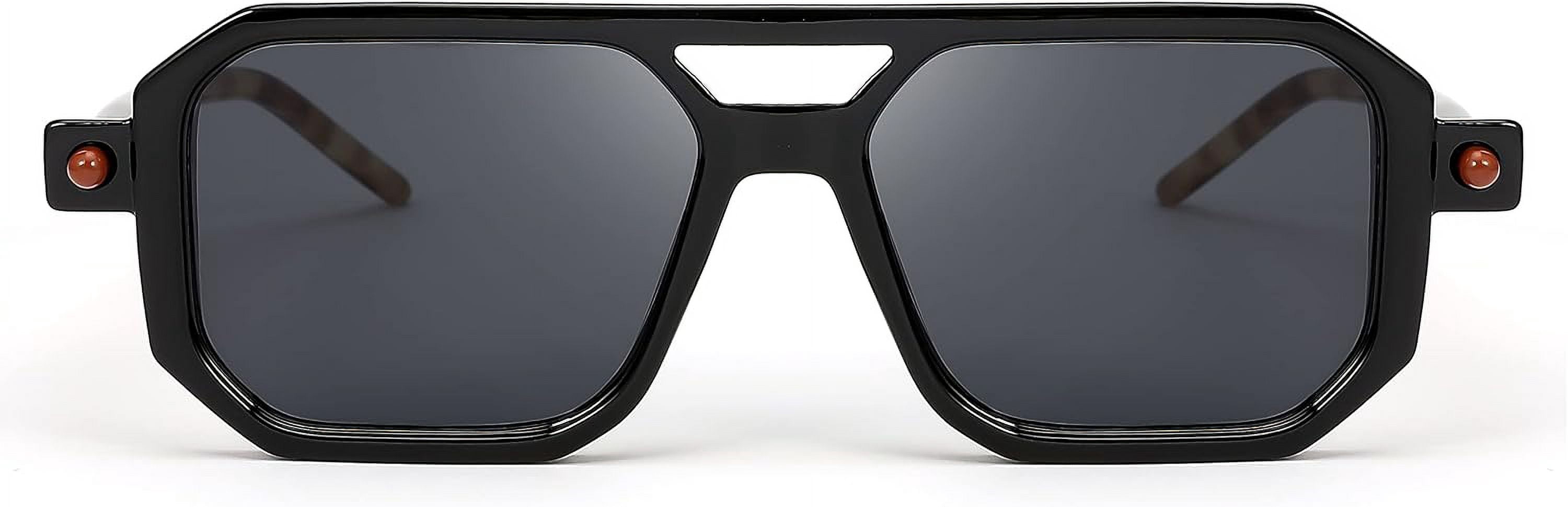 FEISEDY Vintage Square 70s Flat Aviator Sunglasses Women Men Classic Retro Stylish Frame UV400 Sunglasses B2622