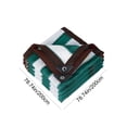 thumbnail image 4 of Outdoor Sun Shade Cloth | Patio Pergola Canopy Cover for UV Protection | 73x73 Inch Green Polyethylene Mesh Tarp with Reinforced Grommets for Garden, Backyard, and Plants Shade, 4 of 8