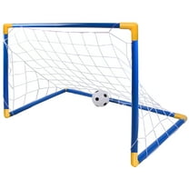 BESTSKY Outdoor Mini Soccer Goal with Ball, Football Goal for Kids, 17.72” x 12.60” x 9.84