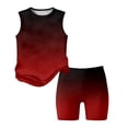 thumbnail image 3 of Grblisyd Outfits for Girls 10-12 Summer Gradient Print Tank Top and Biker Shorts 2 Piece Outfit Kids Cute Clothing Sets, 3 of 6