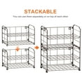 thumbnail image 3 of Auledio Adjustable Water Bottle Organizer Holder, 2-Tier (2 Pack) Stackable Water Bottle Holder Rack for Kitchen Pantry (Bronze), 3 of 7