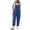 Blue, variant on FAFWYP Womens Cotton Linen Jumpsuits Casual Sleeveless Loose Long Baggy Bib Pants Overalls Rompers Summer Trendy Outfits