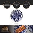 thumbnail image 4 of Thyme & Table Blue Medallion Stoneware Round Dinner Plate, 4 of 6