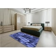 thumbnail image 4 of Ahgly Company Indoor Rectangle Patterned Light Slate Blue Area Rugs, 7' x 9', 4 of 6