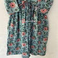 thumbnail image 3 of Handblock Cotton Dress, Floral Dresses,Cotton Long Dress,Blockprint Dress, Party Wear Dresses,Cotton Skater & Circle Dress, Handmade Dresses, 3 of 8
