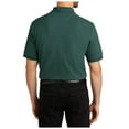 thumbnail image 4 of Yellow Rooster Mens Short Sleeve Heavyweight Cotton Pique Polo Dark Green 2XL, 4 of 4