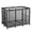 Black, variant on Yescom Pool Float Storage Outdoor Rolling Bin 48"x30"x34", Black