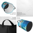 thumbnail image 4 of Cesta para ropa sucia Ariel redonda de una sola capa, duradera, de tela Oxford, impermeable, portátil, plegable, para baño, bolsa de almacenamiento de ropa con asa, tamaño mediano., 4 of 7
