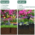 thumbnail image 3 of 20PCS Lawn Gardens Fence Edgings Kit Easy to Install Versatile Edging Border No Dig Landscape Sturdy Gardens Landscape Edging Borders Stable Interlocking Landscaping Edging for Outdoor-black-, 3 of 10