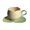 Apricot, variant on Joernso 1 Set Coffee Cup Ceramic Tulip Coffee Mug with Coaster Smooth Surface Heat-resistant Tea Cup for Home