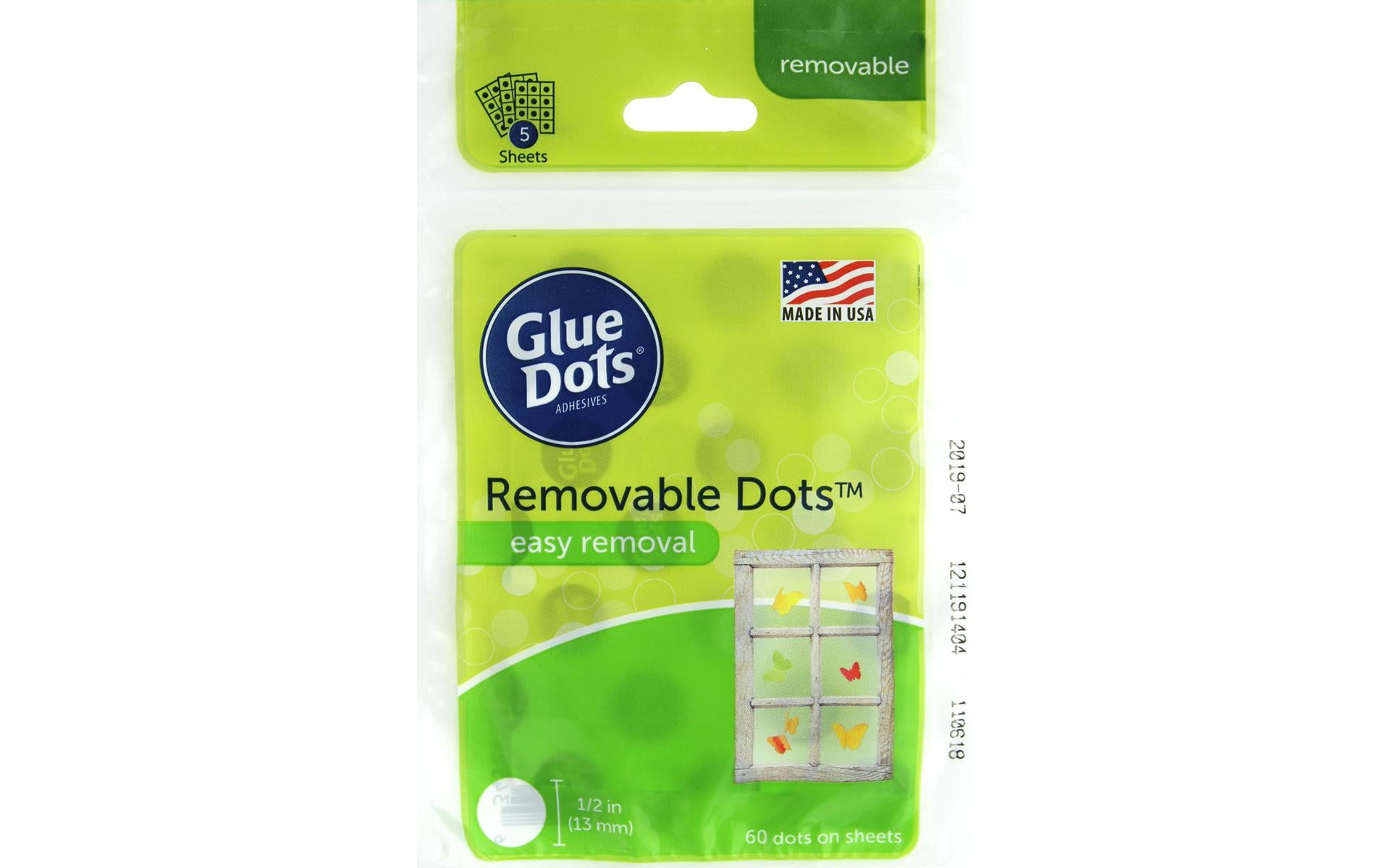 Glue Dots Removable 1/2" Sheet 60Pc Walmart Canada