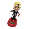 thumbnail image 3 of Dibujos animados Bomberos Energía Solar Columpio Muñeca Adornos de coche Decoraciones de vehículos Regalo de cumpleaños de vacaciones seitruly WJ3183-00, 3 of 6