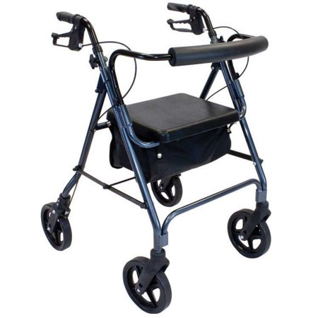 Z800 Rollator With Padded Seat Reinforced Forks Burgundy