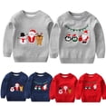 thumbnail image 3 of QUDDERR Chandails pour Enfants Garçons Filles 1-6 Ans Bébé Tricot de Noël Pull Automne Hiver Col Rond pour Tout-Petit, 3 of 9
