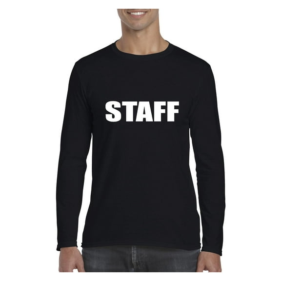 MmF - Mens Long Sleeve T-Shirts, up to Size 5XL - Staff