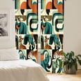 thumbnail image 4 of Ambesonne Animals Curtains 2 Panel Set, Urban Jungle Art Fox Tiger, Pair of - 28" x 95", Dark Orange Teal Beige, 4 of 4