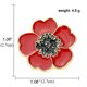 thumbnail image 5 of Pin Floral Esmaltado Memorial Broche Princesa Kate Poppy Regalos Rojo, 5 of 9