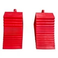 thumbnail image 2 of 4Pack Wheel Chocks Plastic Heavy Duty, Tire Chocks for Travel Trailers, RV, , and Trucks,4 x Wheel Chocks,red, 2 of 5
