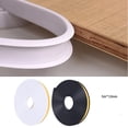 thumbnail image 1 of Tira adhesiva de 5 metros para bordes de muebles, cinta para cubrir muebles, tira de bordes de TPE, borde protector, 12mm x 5m, blanco (5m*12mm) + negro (5m*12mm), Total 2 uds., 1 of 5