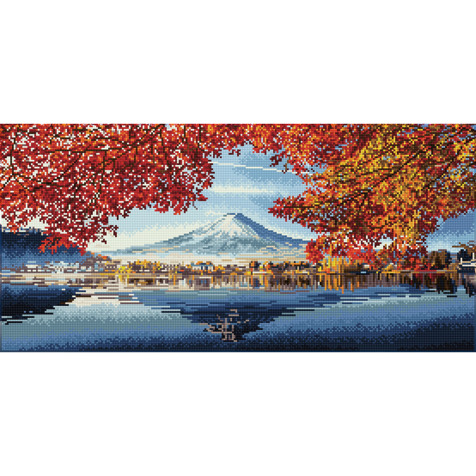 Diamond Dotz Autumn View Diamond Painting Kits for Adults - Diamond Art Kits a Relaxing Creative Craft Kit with Dotz Gems 28.7x13.8
