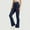 Blue, variant on Stephy Women's New Thin Elastic Loose Large Size Korean Version of Everything Long Trousers Casual Trousers Haren, Black, L