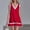 Red, variant on Dxzfnsa Summer Dresses for Women Fashion Solid Color Sleeveless Vintage Beach Dresses Womens V Neck Floral Flowy Tshirt Tank Sundresses