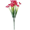 thumbnail image 2 of YiBai Hot Pink Artificial Flowers for Outdoors 10PC Artificial Flower Real Bridal Wedding Bouquet Home Decoration #.847, 2 of 8