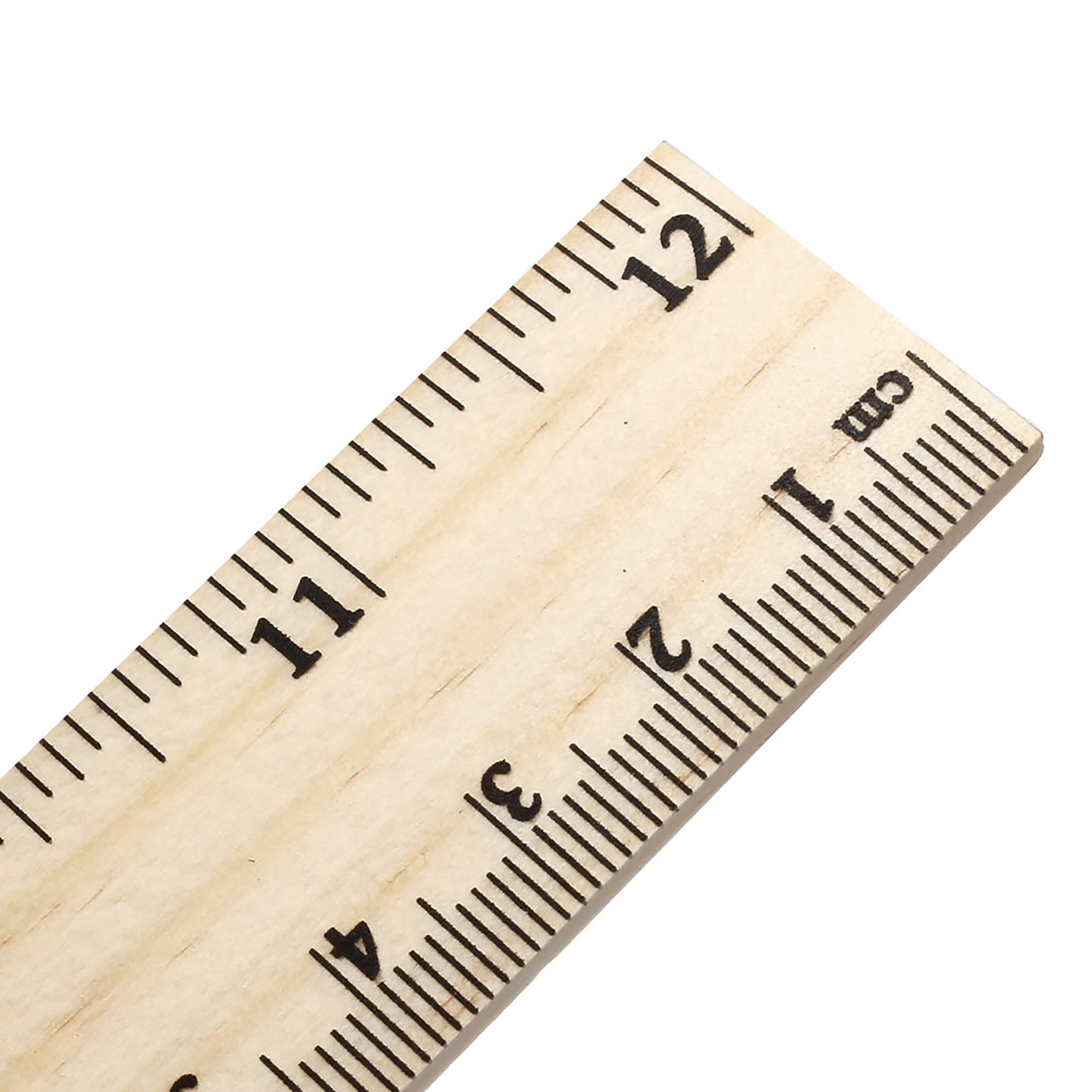 MANCHAP 144 Pcs 12 inch Wooden Rulers, Double Sided Pine Wood School Ruler, Wood Measuring Ruler for Home, and Office, 2 Scales (12 inch and 30 cm)