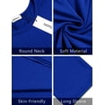 thumbnail image 6 of Zeagoo Women's Elegant Dress Round Neck 3/4 Sleeve Midi Dress Womens Casual A Line Dresses, 6 of 6