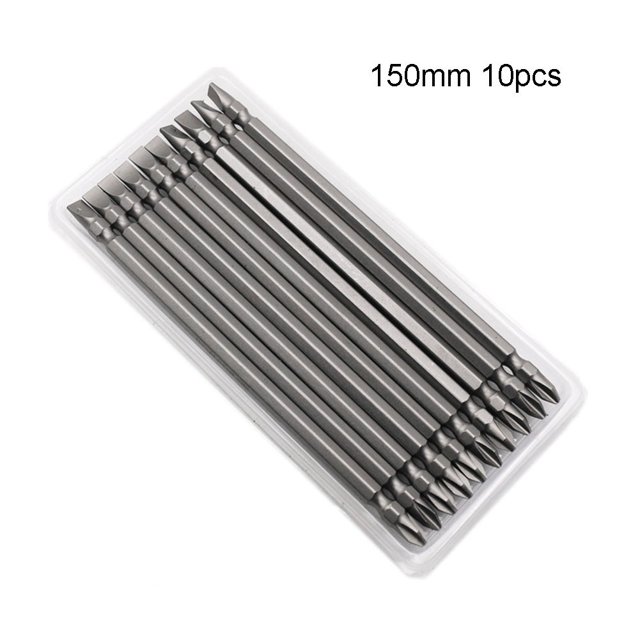 Magnetic Drill Bit Cross PH2 x Slot 6mm Electric Screwdriver Bits Double Head