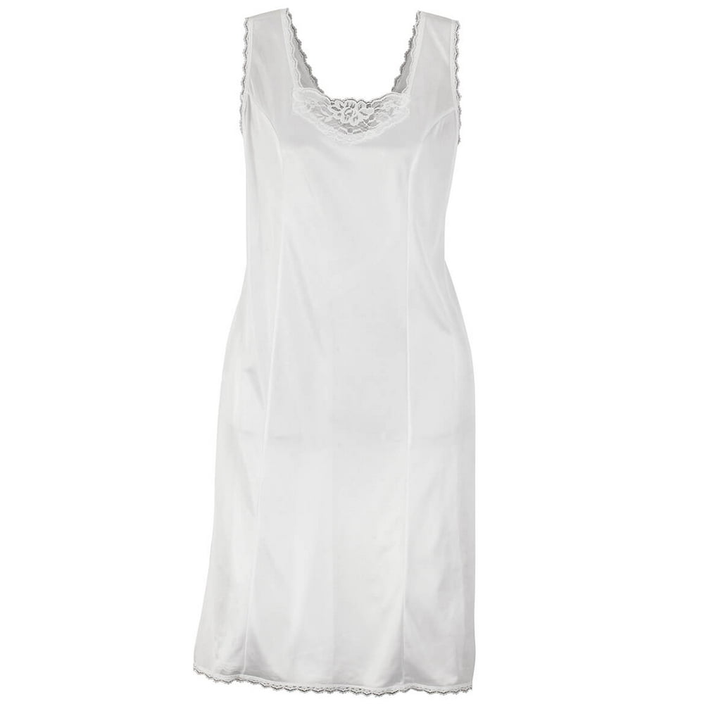 Easy Comforts Style™ Lace-Trimmed Full Slip-WHITE-XL - Walmart.com ...