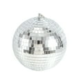 thumbnail image 2 of Colorful Stage Lighting Effect 8 Inch 20cm Disco Mirror Glitter Ball Silver Christmas Decor, 2 of 4