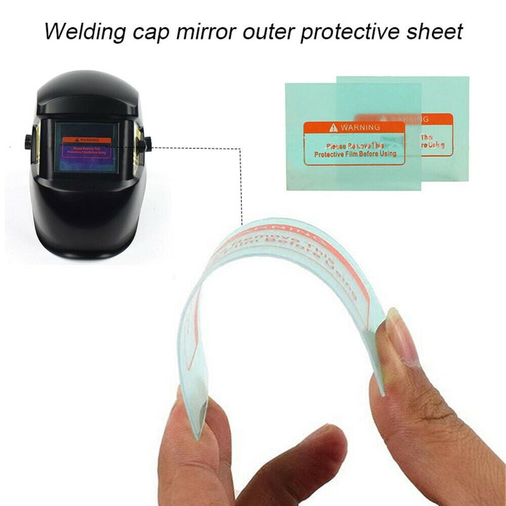 10pcs Replacement Clear Welding Cover Lens Pc Plastic External Protective Sheet. 