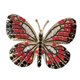thumbnail image 4 of Clip de mariposa brillante para coche para mujer, decoración interior del coche, ambientador para coche negro rojo, 4 of 9