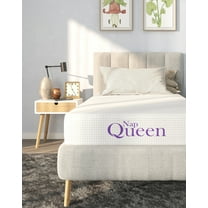 NapQueen Twin Mattress, 12 Inch Charcoal Memory Foam, CertiPUR-US Certified, Breathable Soft Fabric Cover