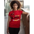 thumbnail image 2 of Hunting Crew Easter Bunny Egg Hunting Christian Event Women's T-shirt, 2XL, Red, 2 of 5