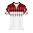 thumbnail image 4 of QATAINLAV Men's Golf Shirts Summer Short Sleeve Polos Shirt Muscle Fit Button Down Lapel Athletic Tops Casual Breathable Blouses Red M Back to College Sales, 4 of 5