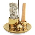 thumbnail image 1 of Soporte para varillas de Palo Santo, quemador de incienso de cerámica hecho a mano para varillas de incienso de Palo Santo, soporte para quemar salvia, bandeja para recoger cenizas para sala de, 1 of 8
