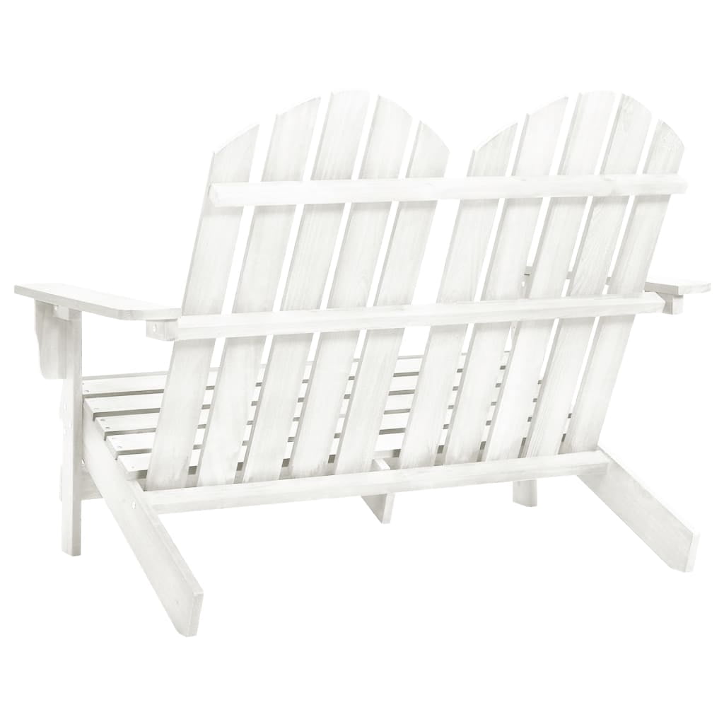 vidaXL 2-Seater Patio Adirondack Chair Solid Wood Fir Blue