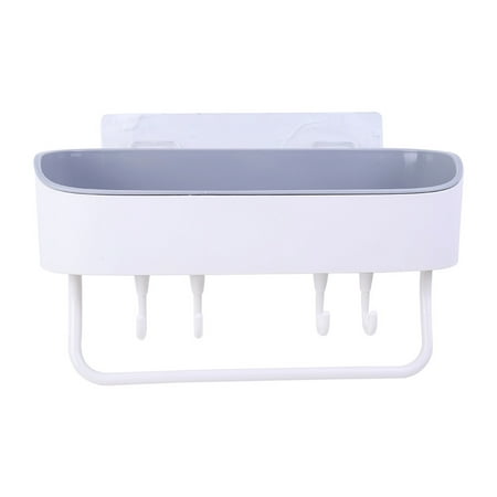 

Jmntiy Wall Mounted Kitchen Bathroom Storage Rack Shelf Hooks Hanger Draining Holder