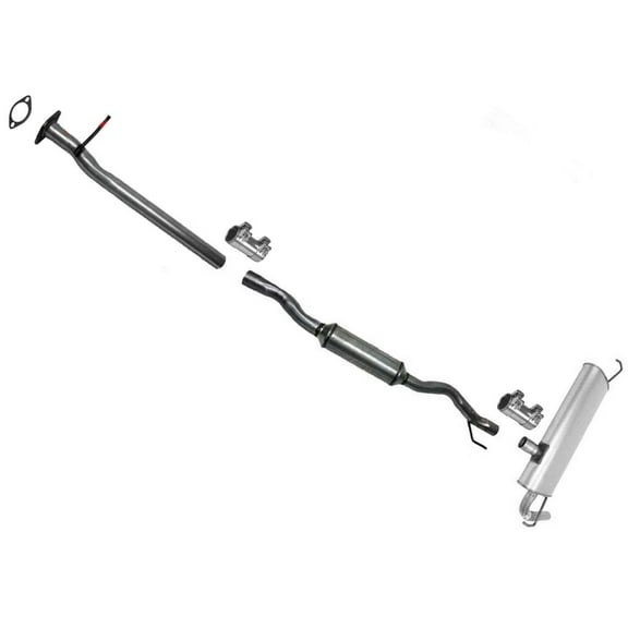 2008-2015 for California Emissions for Nissan for Rogue Retor & Muffler System Kit - 100% for Fit, Single Exit, No Drilling Required