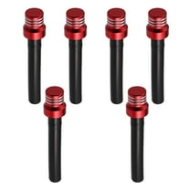 Unique Bargains 6pcs Red Gas Universal Cap Air Vent Hose Tank Breather One Way Valve Tube for ATV Dirt Bike Motorbike