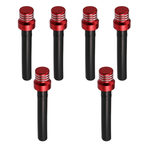 Unique Bargains 6pcs Red Gas Universal Cap Air Vent Hose Tank Breather One Way Valve Tube for ATV Dirt Bike Motorbike