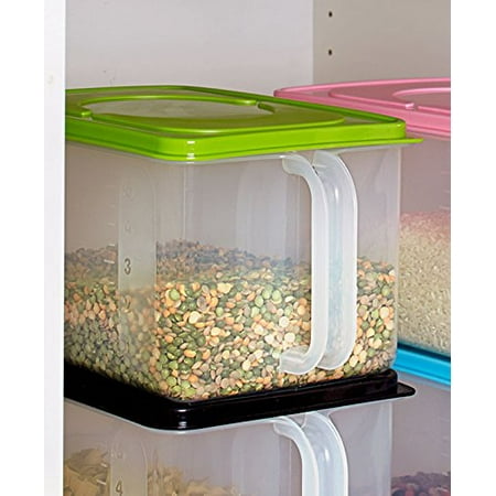 Home Store Lakeside Bulk Storage Handled Bins (Green), Perfect for rice, flour and other pantry staples By The Lakeside Collection ()
